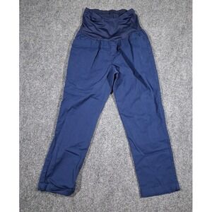 Belly by‎ Design Over Belly Maternity Pants Med Navy Blue Size Small